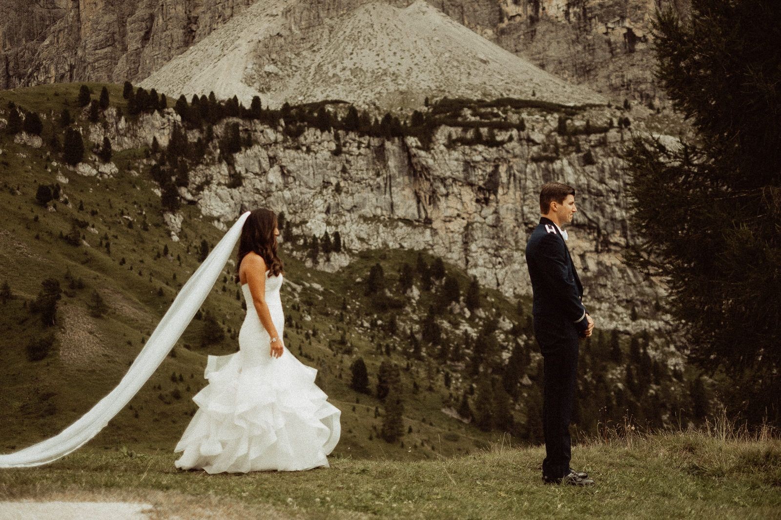 First Look Gallery - Wedding in the Dolomites, Colfosco, Italy - Italian Apls