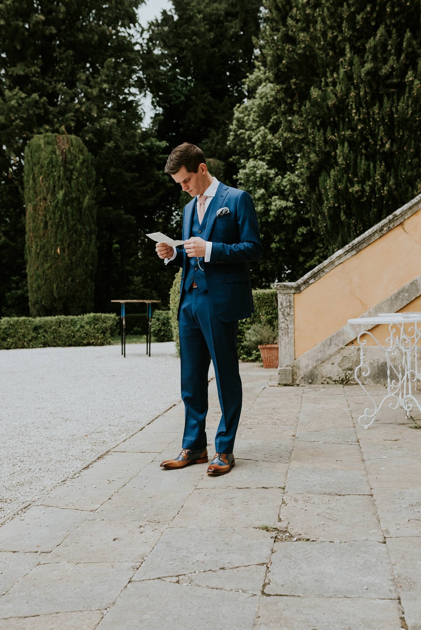 Groom Getting Ready - Groom Getting Ready in Volterra, Tuscany