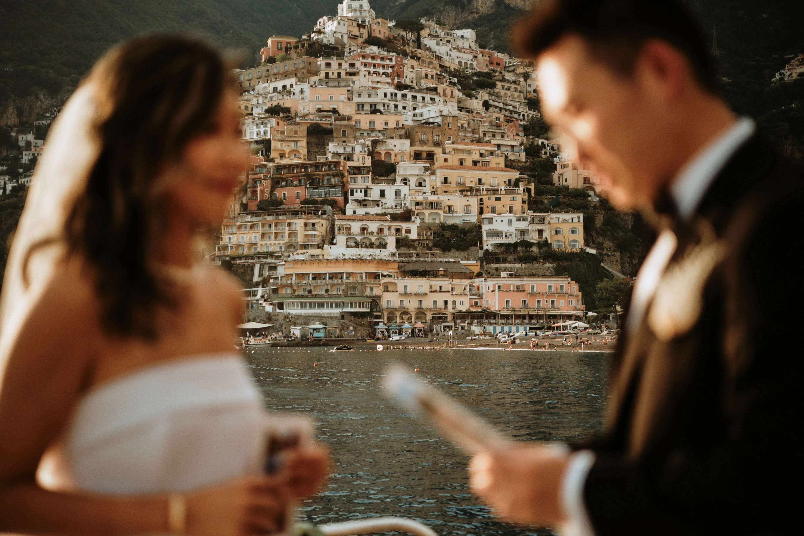 George & Jing's Intimate Boat Elopement in Positano