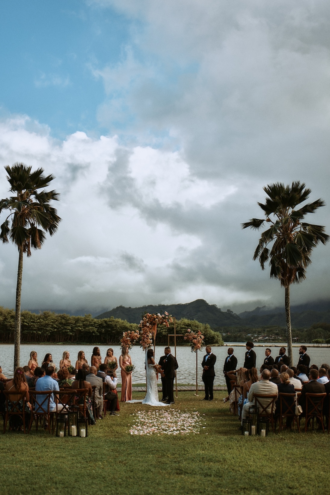 Wedding at Kualoa Ranch in Honolulu, Hawaii - Ceremony