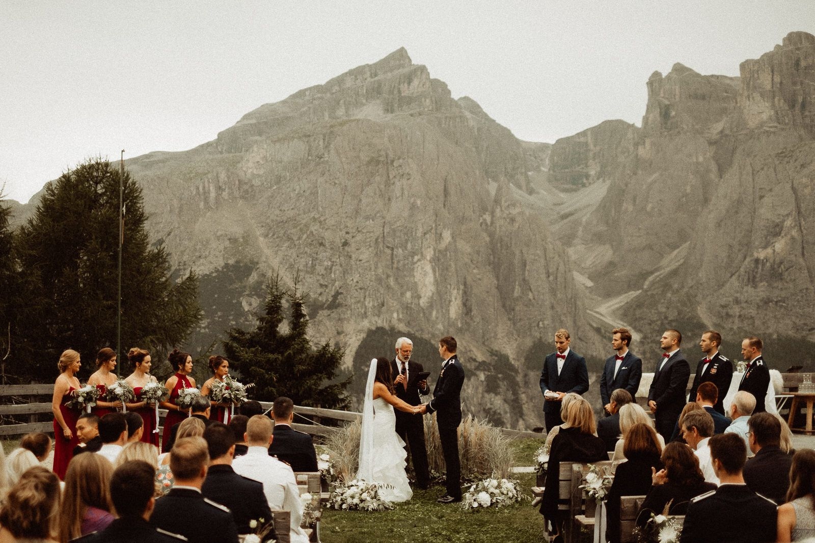 Wedding in the Dolomites, Colfosco, Italy - Italian Apls - Winter Wedding Gallery
