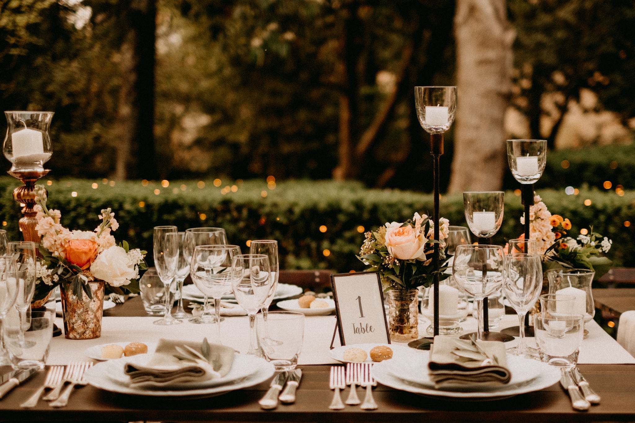 Wedding at Borgo Stomennano, Tuscany - Table setting