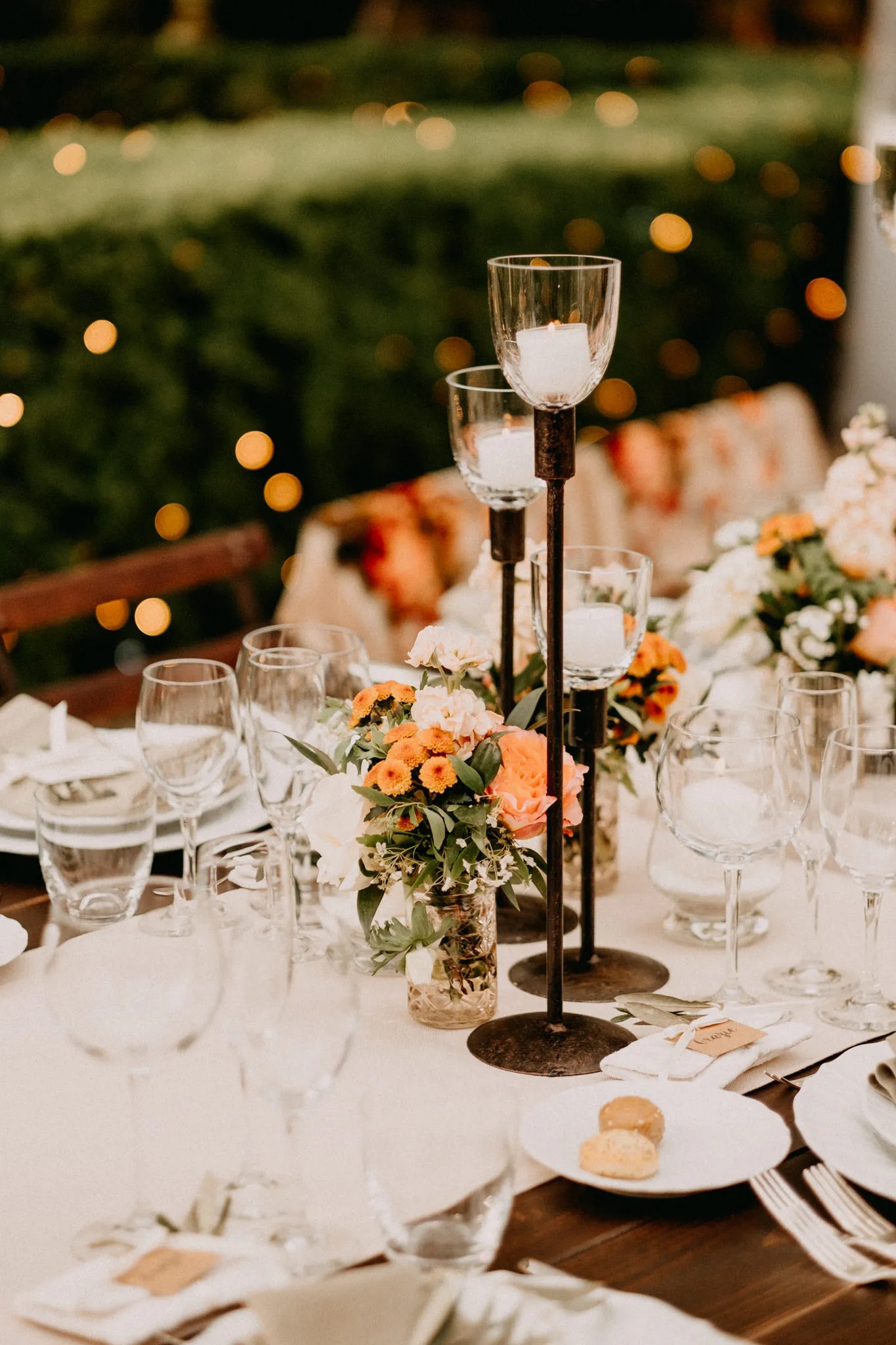 Wedding at Borgo Stomennano, Tuscany - Table setting