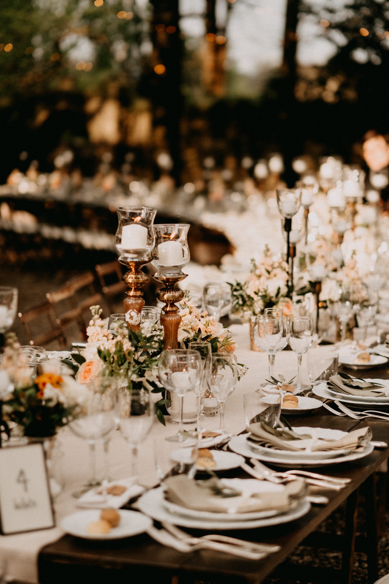 Wedding at Borgo Stomennano, Tuscany - Table setting